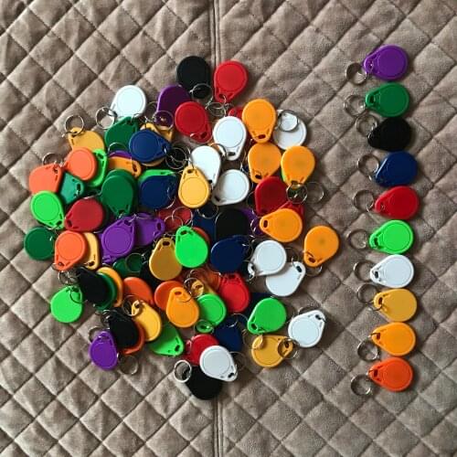 1000Pcs/lot 13.5MHZ CUID Changeable MF S50 1K IC Keys Keyfobs Token Tags S50 NFC Clone door Rewritable Blank Magic Card