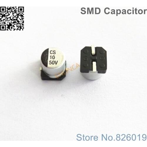 12pcs/lot 50V 10uf SMD Aluminum Electrolytic Capacitors size 5*5.4 10uf 50V