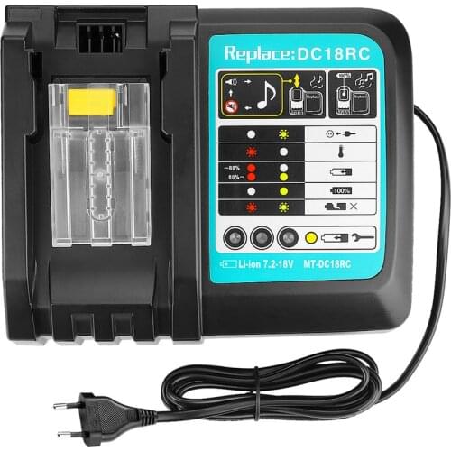 14.4-18V Lithium Li-Ion Universal Rechargeable Battery Charger Power Tool For Makita DC18RCT Charging Station