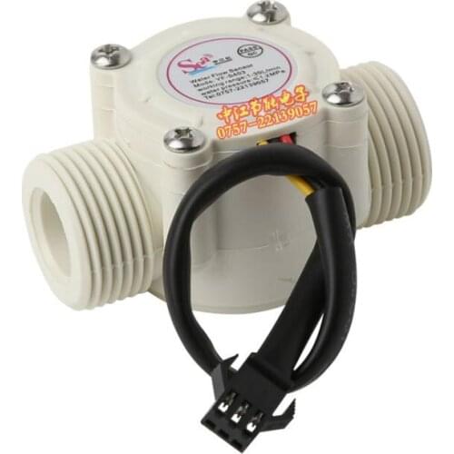 2PCS Flow Meter Ssensor Water Fuel Flowmeter Counter Indicator Swimming Pool 1-30L/Min G3/4 DN20