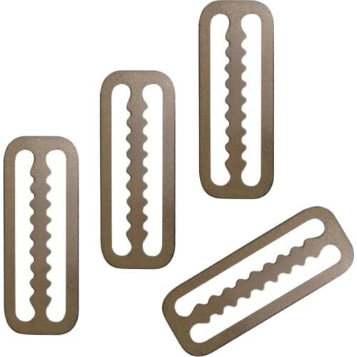 4 Pieces Weight Belt Webbing Keeper Retainer Slide Serrated Scuba Diving