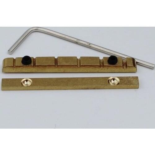 43mm Adjustable Guitar Nut-Bell Brass Nut(43x3.5mm)Split Regulation Replacement Parts Compatible with Gibson Les Paul ST