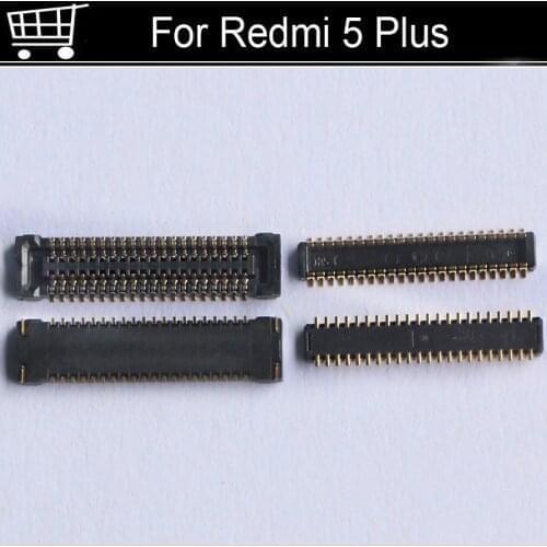 5pcs FPC connector For Xiaomi Redmi 5plus 5 plus LCD display screen on Flex cable On motherboard mainboard Red mi 5plus