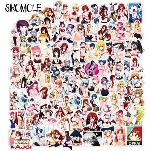 100pcs Anime Sexy Girls Adult Otaku Welfare Comic Sticker Toy Suitable For Mobile Laptop Luggage Skateboard Decals Stickers F4