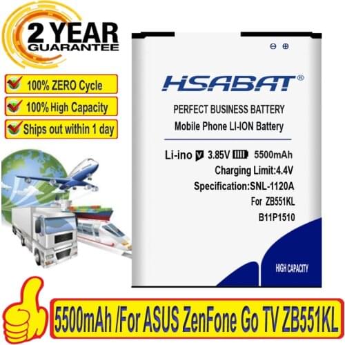 HSABAT 5100mAh Battery for ASUS ZenFone Go TV ZB551KL X013DB B11P1510 C11P1510