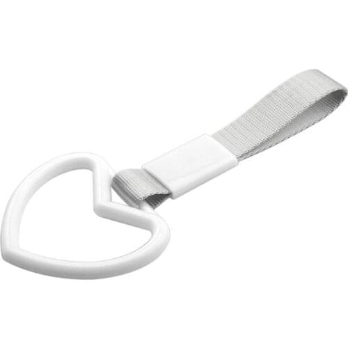 Auto Accessories Tsurikawa Ring Heart JDM Train Bus Handle Hand Strap Drift Charm Strap Drift PVC Plastic 6 color