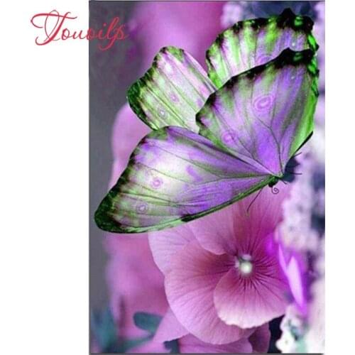 5D diy Diamond Painting Butterfly Flower cross stitch Resin square&round Rhinestones sets Diamond embroidery handmade Home Decor