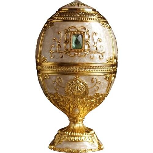 European-Style Press Automatic Toothpick Box Decoration Creative Gifts Gifts Toothpick Tin Alloy Egg-Shaped Toothpick Holder