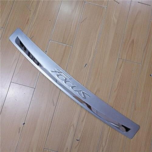 Car-covers High quality stainless steel Rear bumper Protector Sill fit For Ford focus 4dr Sedan/5dr Hatchback car accessories