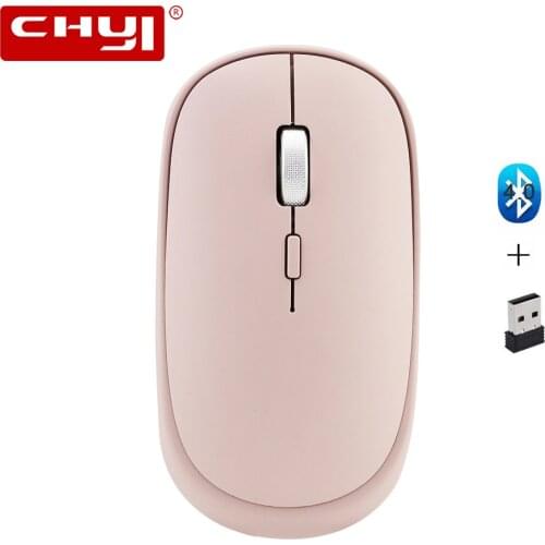 CHYI Mini Bluetooth 4.0 2.4G Dual Mode Wireless Optical Mouse 1000/1200/1600 DPI Home Office Computer Mice For PC Laptop