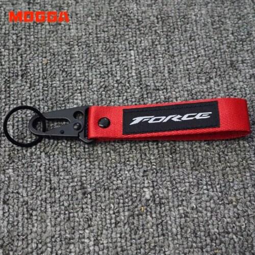 For Yamaha Force 155 175 Force155 Motorcycle 3D embroidery Keychain Key Ring Accessories