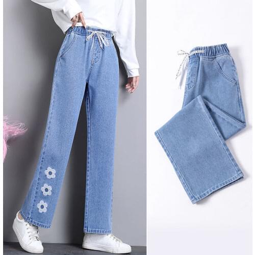 Jeans Women Spring and Autumn Loose Straight Wide Leg Pants Womens Pants Loose Jeans Mom Jeans Jeans High Waist