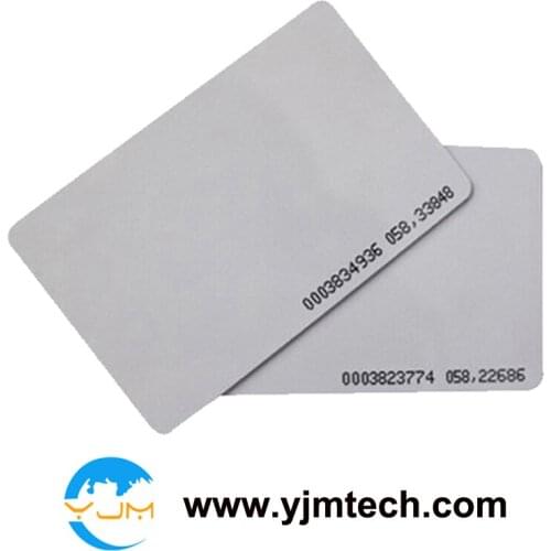 YJ01-ID 10pcs/lot free shipping 125KHz RFID Proximity Smart Cards TK4100 ID Card Read Only RFID Card Access Control Card