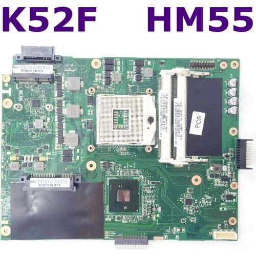 K52F Mainboard For ASUS A52F X52F K52F Laptop motherboard DDR3 PGA989 60-NXNMB1000 100% Tested Working Free shipping laptops