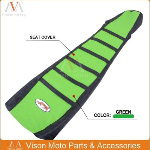 Ribbed Green Gripper Soft Seat Cover For Kawasaki KLX250 KLX300 94-07 Off Road Enduro Supermoto Motorcycle