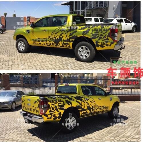 Pickup truck stickers FOR Ford RANGER body appearance stylish off-road decals RANGER modified stickers