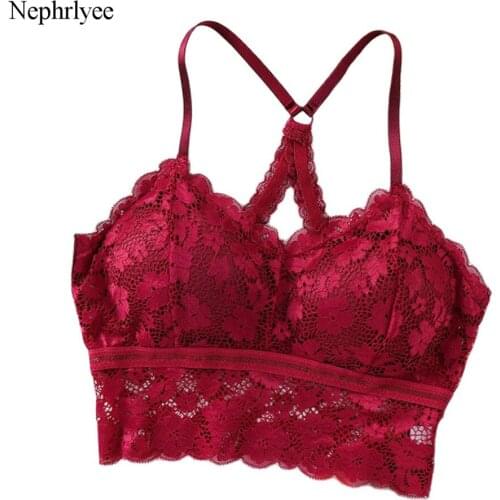 2021 New Lace Bra Top Summer Sexy Crop Tops Women Sports Tank Tops Wireless Backless Camisole Womens Crop Top CA389