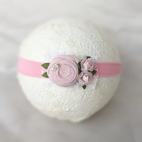 Rolled Flower Skinny Headband