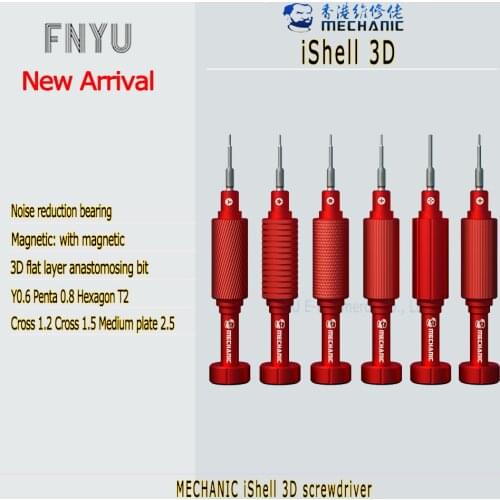 Screwdriver MECHANIC iShell 3D 6 In 1 For iPhone Notebook Watch And Glasses Repair With Magnetic Screwdriver Set