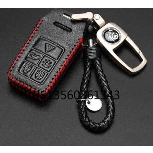 Suitable for Volvo Xc60 V40/Xc90/S60l S90 car key cover leather shell buckle