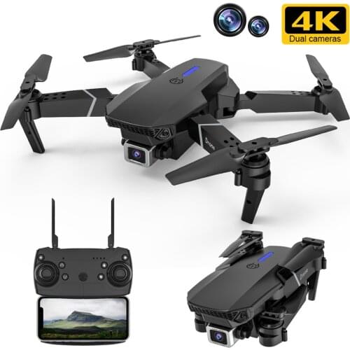 RC Drone E525 WIFI FPV Wide Angle HD 4K Single / Dual Camera Height Hold Foldable Quadcopter Toys Not Included Batteries