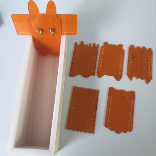 Silicone loaf soap mold shapers can make more than 12 different shapes soap 7cm wideth 7pcs per set