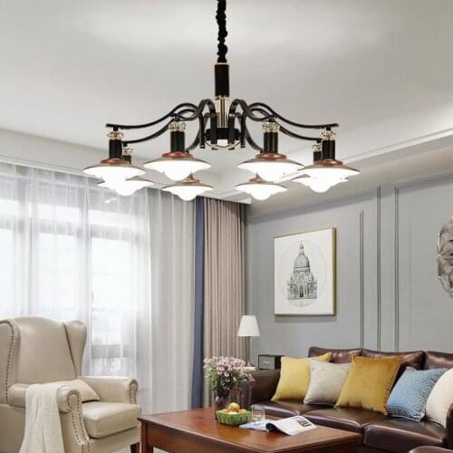 Modern led Chandelier Living room chandeliers ceiling Dining Room Light Lustres Three-color dimming Home Crystal Fixture 220V