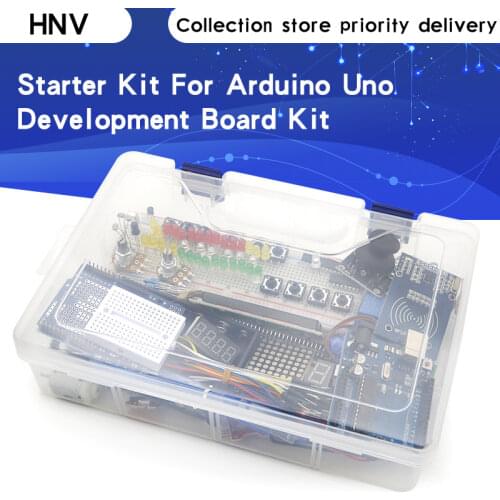 Starter Kit for arduino Uno R3 - Uno R3 Breadboard and holder Step Motor / Servo /1602 LCD / jumper Wire/ UNO R3