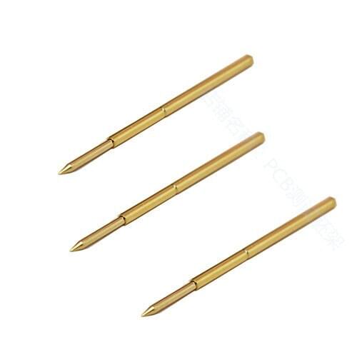Test Pin PA100-B Straight on the Tip Gold-plated Probe 1.36mm Thimble Pcb Fixture Needle Spring Needle