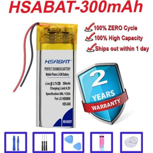 Top Brand 100% New 300mAh Battery for LG HBS800 HBS-800 Bluetooth Earphone Headset in stock
