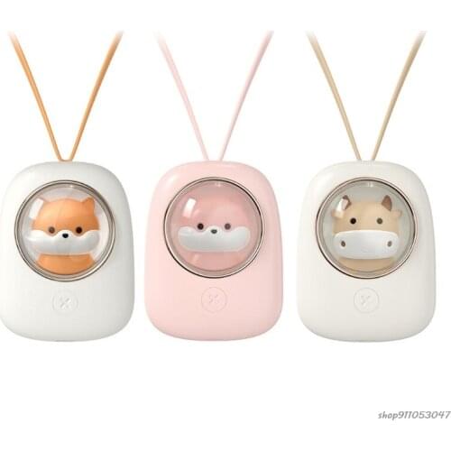 Hanging Neck Fan Lazy Hanging Neck Fan Rechargeable Mini USB Sports Space Capsule Fan for Home Office Sports Working Wholesales