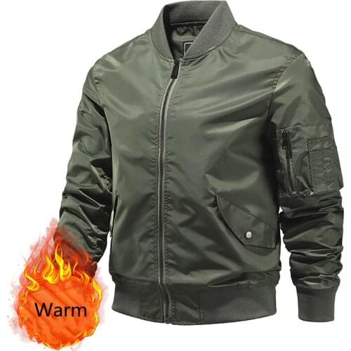 Winter Men Military Tactical Army MA1 Flight Bomber Jacket Male Baseball Varsity College Pilot Air Force Waterproof Coat for Men