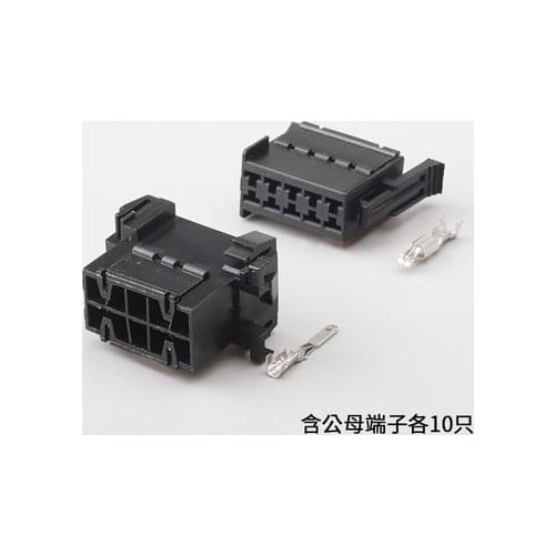 1set Motor Plug-ins Cable Plug Connectors 10 Core Sockets with Terminals
