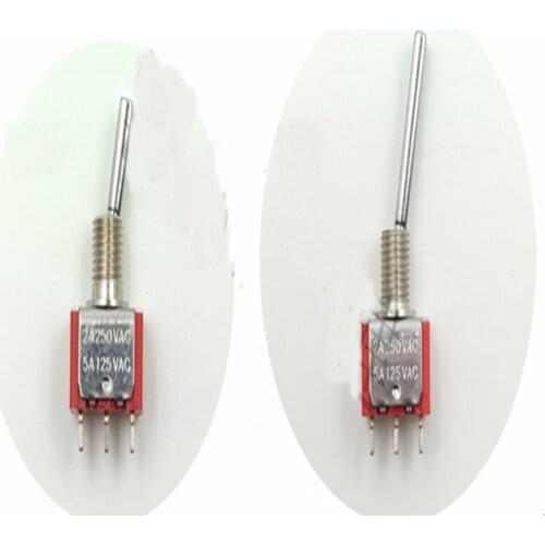 1pcs three-stage two-files red rocker toggle switch reset switch RC remote control switch