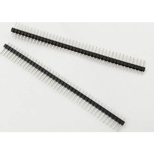 100pcs single row needle 1x40p 40pin 2.54mm pitch straight male pin header terminal wholesale price NEW