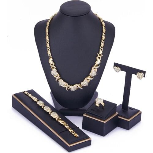 2021 Apr USA Love jewelry XOXO jewelry set for women xoxo necklace set 14kt Gold African Hot love for wedding