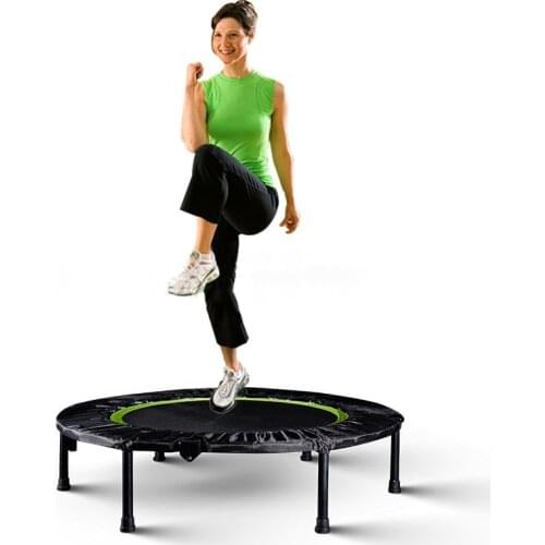 40 Inch Fitness Trampoline For Adult Kid Indoor Outdoor Silent Jumping Bed Foldable Elastic Trampolines Aerobic Exercise Workout