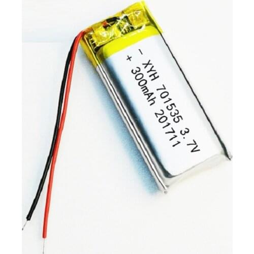 701535 3.7V 300mAh battery Lithium Polymer LiPo Rechargeable Battery For Mp3 GPS headphone mobile electronic part