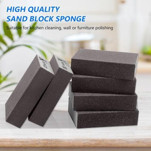 60-220# Grit Rough Medium Fine Three Styles Grit Flexible Polishing Sanding Abrasive Drywall Sponge Tool Block Foam Pad Wet Dry