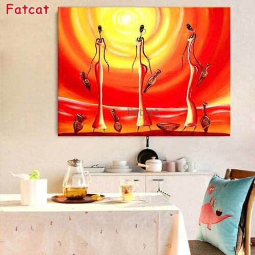 Diamond Embroidery 5D Diamond Painting African woman classical art Cross Stitch Needlework Handmade Diamond Mosaic Drill PP2032