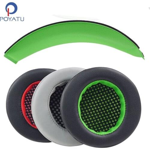 POYATU For Edifier G4 Ear Pads Headphone Earpads For Edifier G4PRO Head Band Headphone Headband Cushion Cover Earmuff Leather