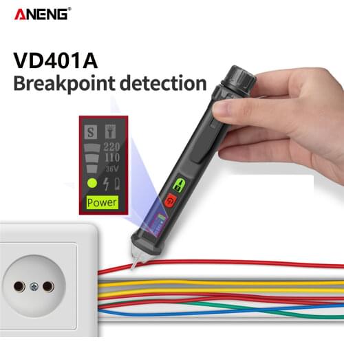 ANENG VD401A Digital AC/DC Voltage Detector Smart Non-Contact Tester Pen Meter 12-1000V Current Electric Sensor Test Pencil