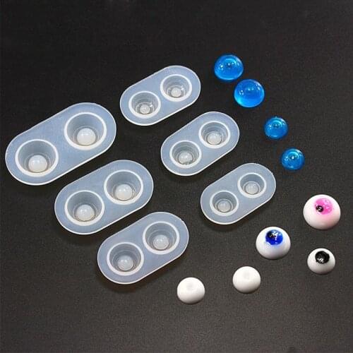 DIY Crystal Epoxy Resin Doll Eye Silicone Mold Glue Plastic Eye Resin Mold Doll Resin Eye Casting Mold SD Doll Eye Handmade Tool