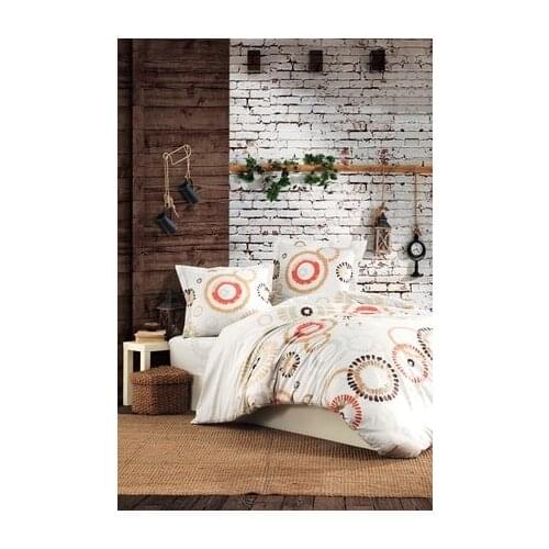 ُEtnikGeome design double sıze 200x220cm beddıng set 4 PCS 100% Ranforce cotton