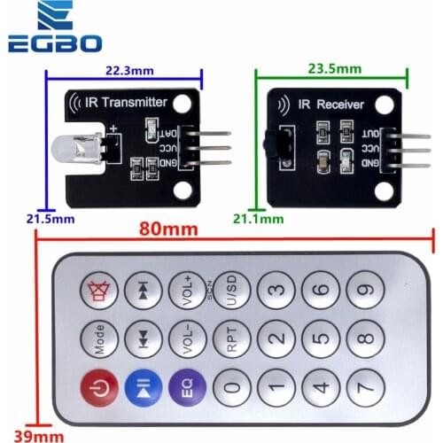 1Set IR Infrared Transmitter Module Ir Digital 38khz Infrared Receiver Sensor Module With Remote Control For Arduino