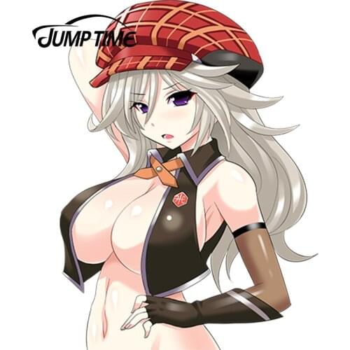 JumpTime 13cm x 9.6cm Vinyl Decal God Eater Anime Car Bumper Window Decoration Car Sticker Waterproof Car Styling Accessories