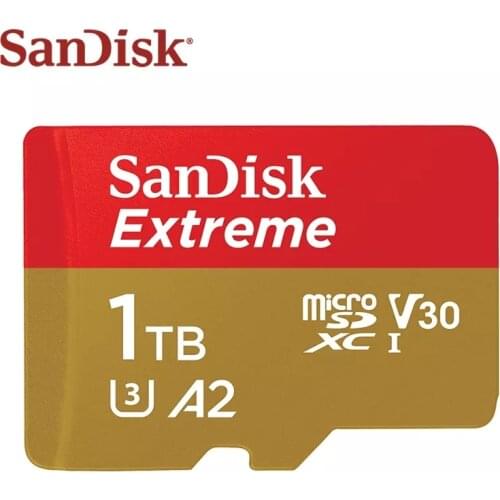 Free Shipping SanDisk Extreme Micro SD Card U3 A2 Memory Card 32GB 64GB 128GB 256GB TF Card for Camera Drone cartao de memoria