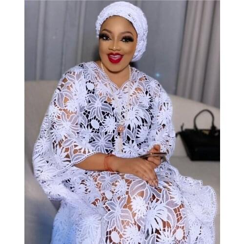 Sequined African Lace Fabric 2021 High quality Nigerian French Tulle Lace Fabric Sequined Mesh for Wedding Sewing VFM5005