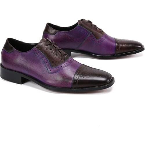 Men Pointed Toe Metal Ti Mens Dress Fashion Handmade Chain Mens free shiping newest 2021-50 spring