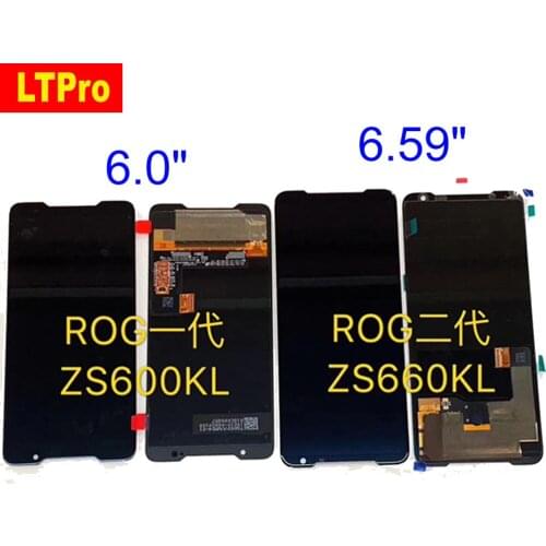 Original LTPro For 6.0" ASUS ROG ZS600KL / 6.59" ROG Phone2 ZS660KL AMOLED LCD Display Screen Touch Panel Digitizer Assembly